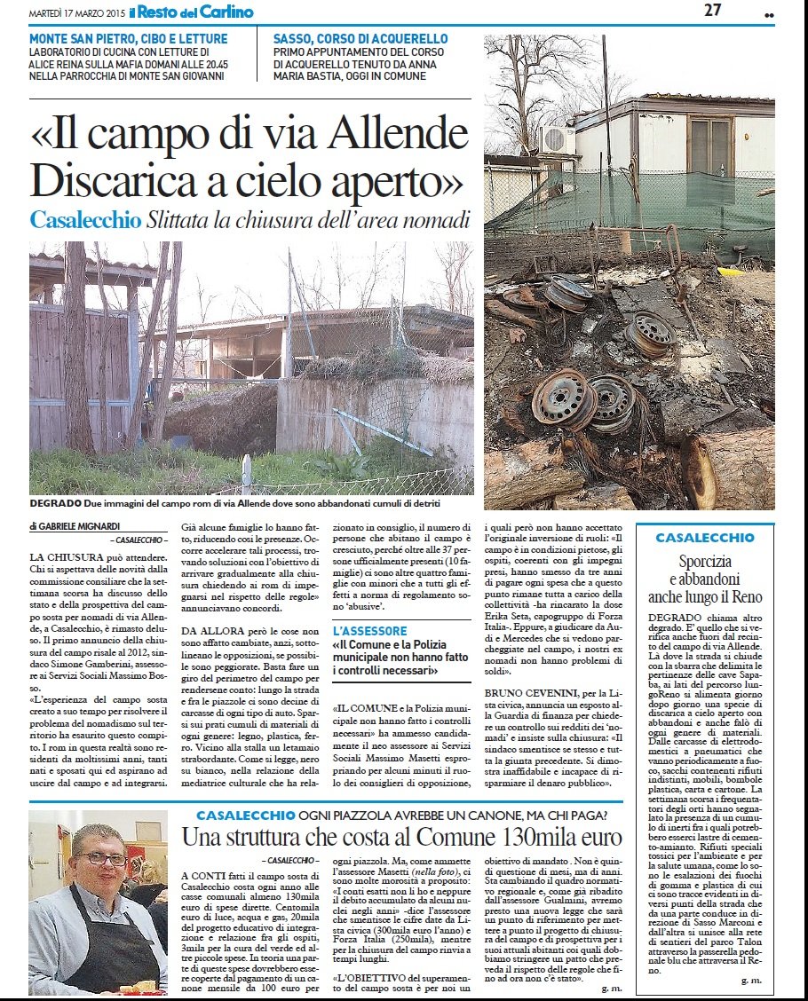 CAMPO NOMADI CARLINO 2015
