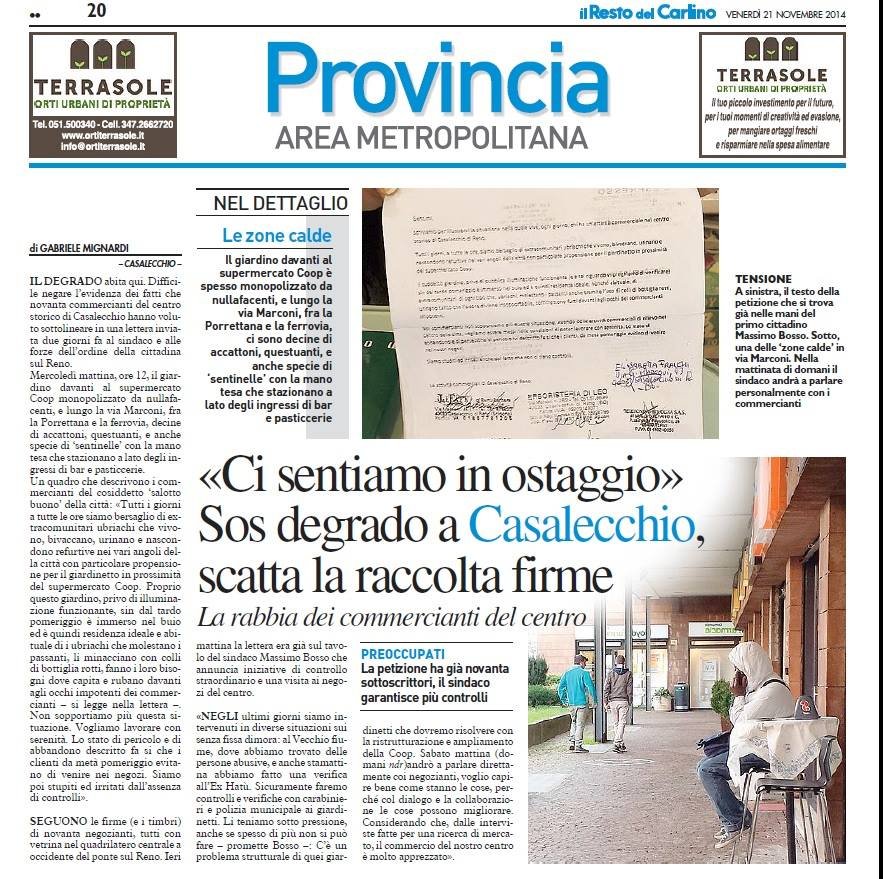 ci sentiamo in ostaggio