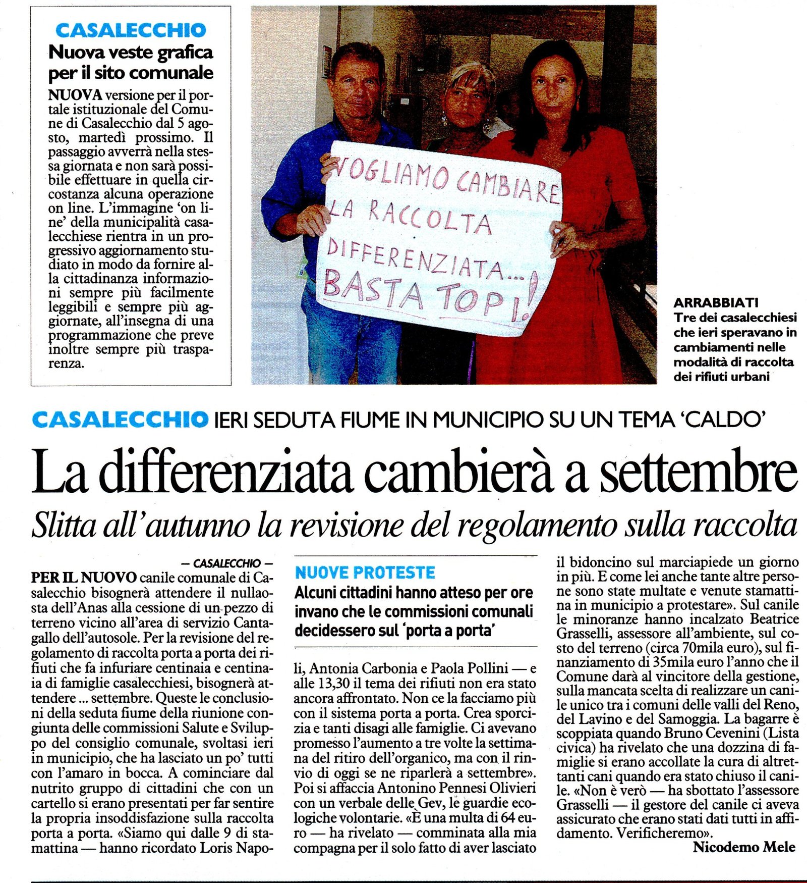 commissione rifiuti+canile 082014